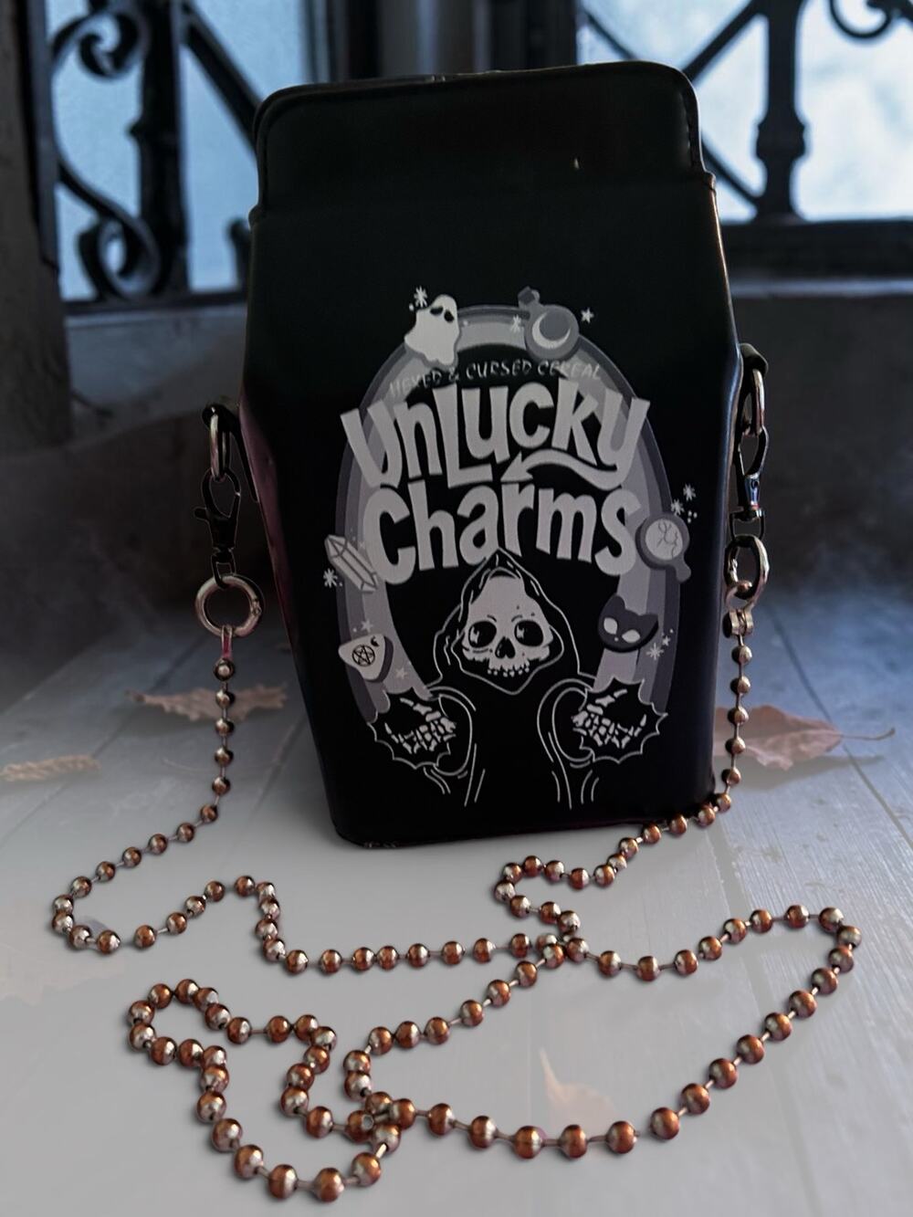 Crossbody Purse Unlucky Charms Cereal Punk Gothic Halloween Ghost Witch Goblin